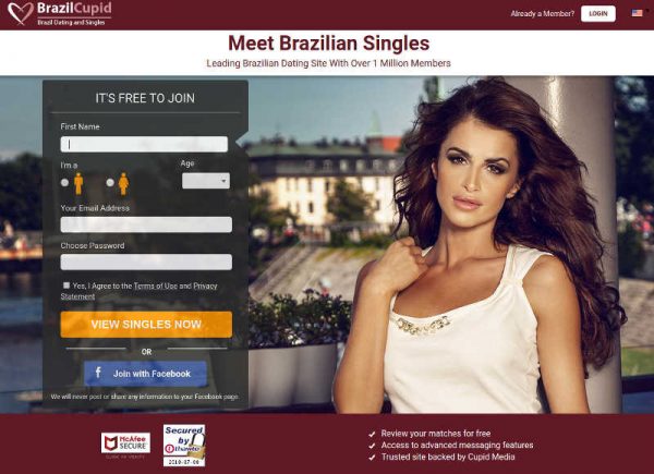Brazylijska dziewczyna na okładce strony